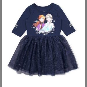 ❄️Comes with free gift❄️ Frozen 2 Navy Dress